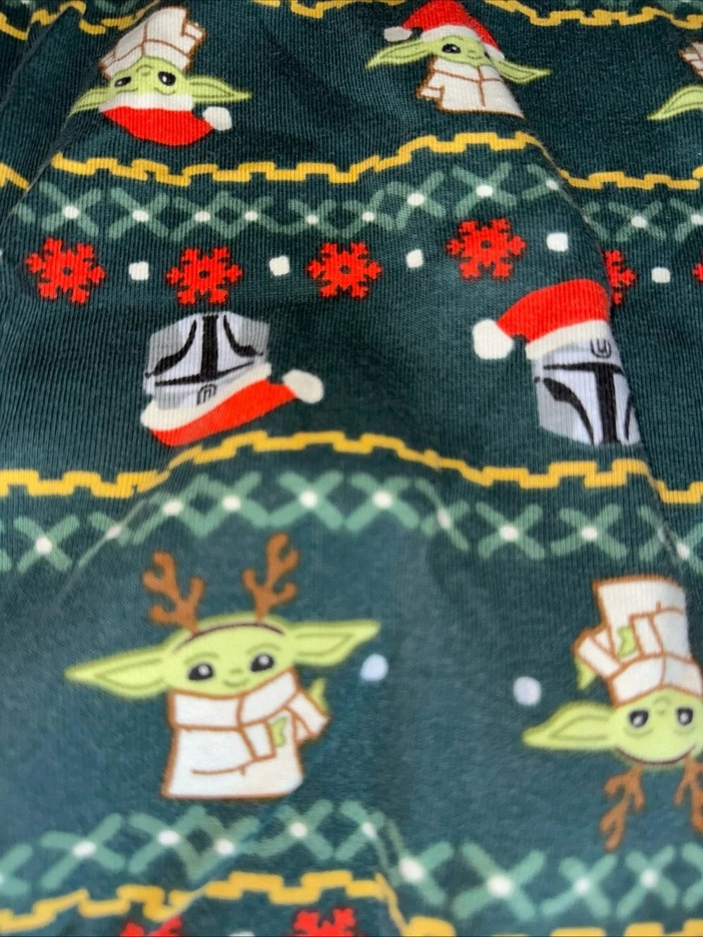 Hanna Andersson Star Wars Grogu Yoda Mandalorian Pajama Set 12 Organic Cotton